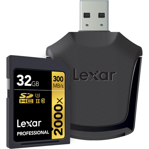 Lexar SDHC UHS-II 2000X - 32GB