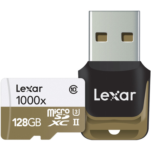 Lexar Micro SDXC 1000X - 128GB + USB3.0 reader