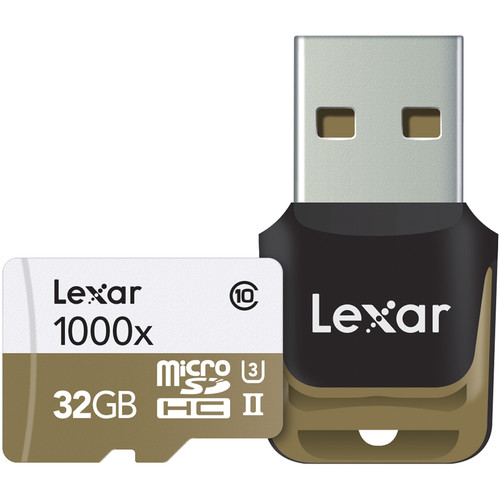 Lexar Micro SDHC 1000X - 32GB + USB3.0 reader